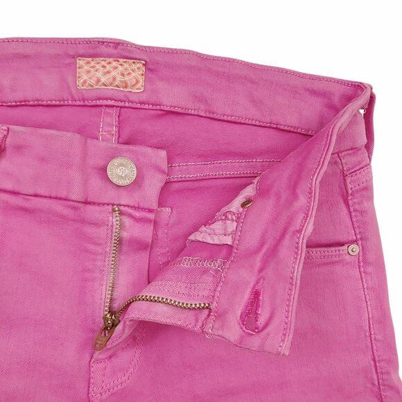 Mother Jeans Womens 26 Pink The Looker Low Rise Stretch Light Wash Comfort Denim - Picture 3 of 13